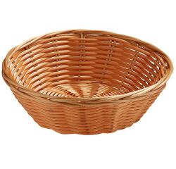 corbeille à pain en polypropylène ronde couleur osier ø 24 cm