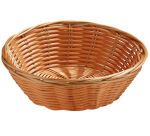 corbeille à pain en polypropylène ronde couleur osier ø 18 cm