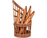 claie à pain en osier rotonde Ø 28 cm hauteur 85.5 cm