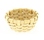 corbeille ronde à pain en bois de peuplier tressé Ø 16,5 cm