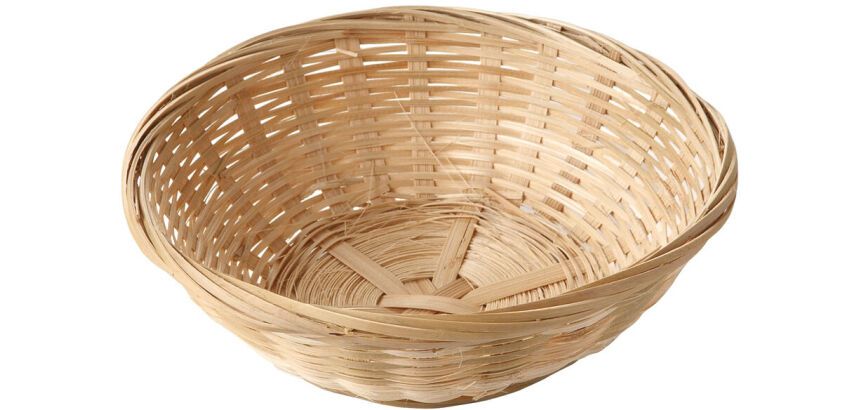 corbeille à pain ronde bambou ø 23 cm