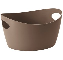 corbeille polypropylène taupe 15,5 x 12,5 x 8,5 cm