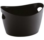 corbeille polypropylène noire 15,5 x 12,5 x 8,5 cm