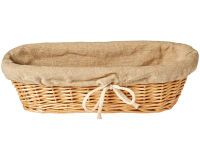 Banneton toile avec cordelette 31 x 11  cm
