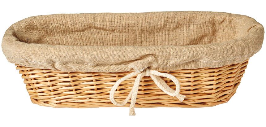 Banneton toile avec cordelette 31 x 11  cm