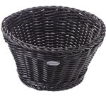corbeille à pain en polypropylène ronde ø 18 cm noire