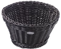corbeille à pain en polypropylène ronde ø 18 cm noire