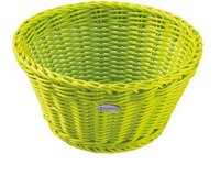 corbeille à pain en polypropylène ronde ø 18 cm verte