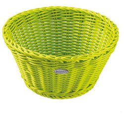 corbeille à pain en polypropylène ronde ø 18 cm verte