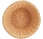 corbeille à pain en polypropylène ronde ø 18 cm beige