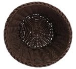 corbeille à pain en polypropylène ronde ø 18 cm marron