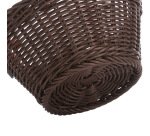 corbeille à pain en polypropylène ronde ø 18 cm marron