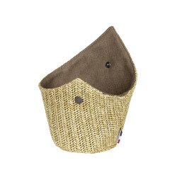 Boréal panière pampa paille/taupe Ø 15 cm