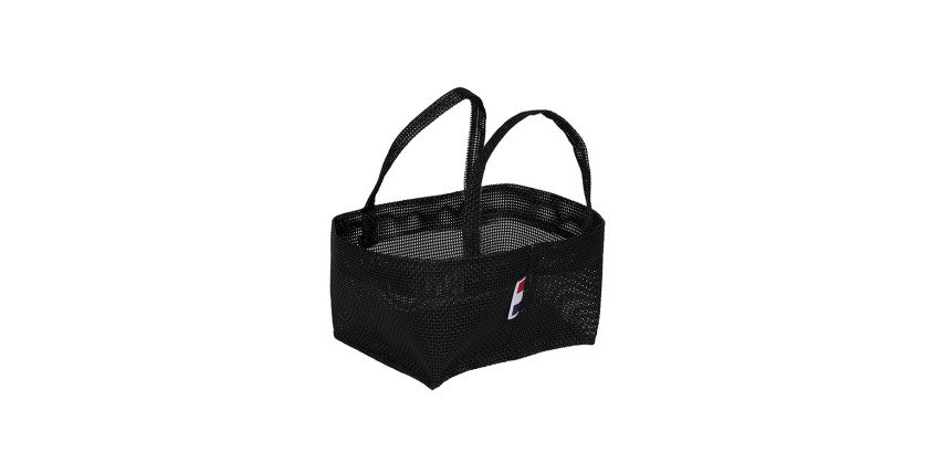 corbeille pvc avec anse 9x12 cm noir