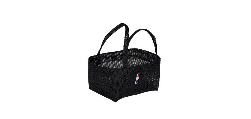 corbeille pvc avec anse 9x12 cm noir