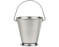 mini seau en acier inoxydable 13 cl ø 7 cm h 7 cm