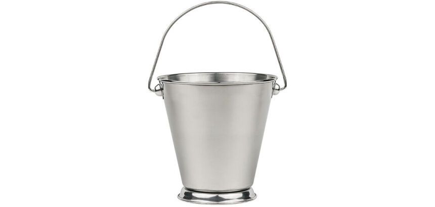 mini seau en acier inoxydable 13 cl ø 7 cm h 7 cm