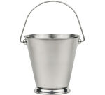 mini seau en acier inoxydable 75 cl ø 12,5 cm h 12,5 cm