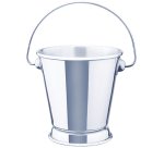 mini seau en acier inoxydable 75 cl ø 12,5 cm h 12,5 cm