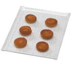 PAP plat crystal transparent avec bords 60x40 cm