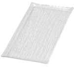 PAP plat crystal transparent avec bords 20x40 cm