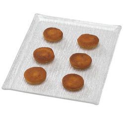 PAP plat crystal transparent avec bords 30x40 cm