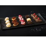 PAP plat crystal noir avec bords 60x40 cm