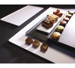 plat de présentation en mélamine noir 60x40 cm