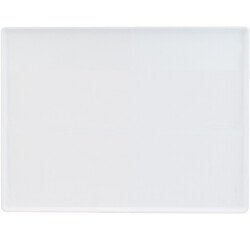 plat de présentation en mélamine blanc 40x30 cm