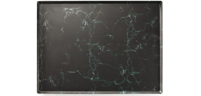 plat de présentation en mélamine marbré 40x30 cm