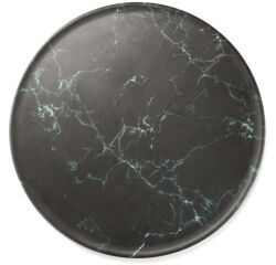 plat de présentation rond en mélamine marbré 32.5 cm
