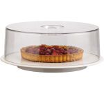 cloche pour plat à tarte rond polystyrène hauteur 9.5 cm