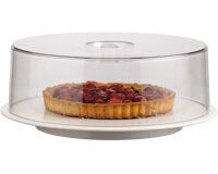 cloche pour plat à tarte rond polystyrène hauteur 9.5 cm
