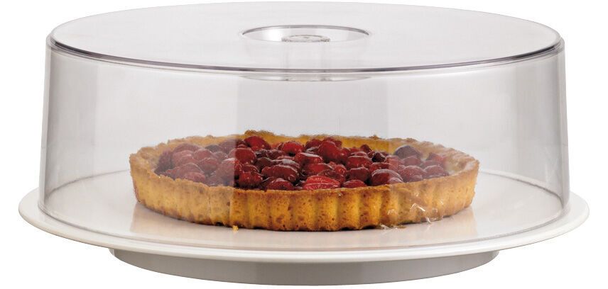 cloche pour plat à tarte rond polystyrène hauteur 9.5 cm