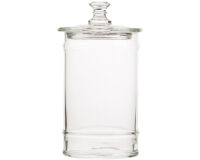 bocal confiseur en verre avec couvercle 24.5x11.5 cm