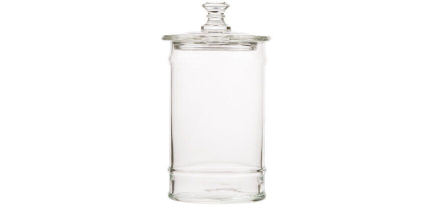 bocal confiseur en verre avec couvercle 24.5x11.5 cm