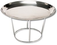 support chromé pour plateau de fruits de mer h 19 cm