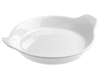 Plat a oeufs en porcelaine blanche ø 15 cm