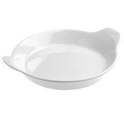 Plat a oeufs en porcelaine blanche ø 15 cm
