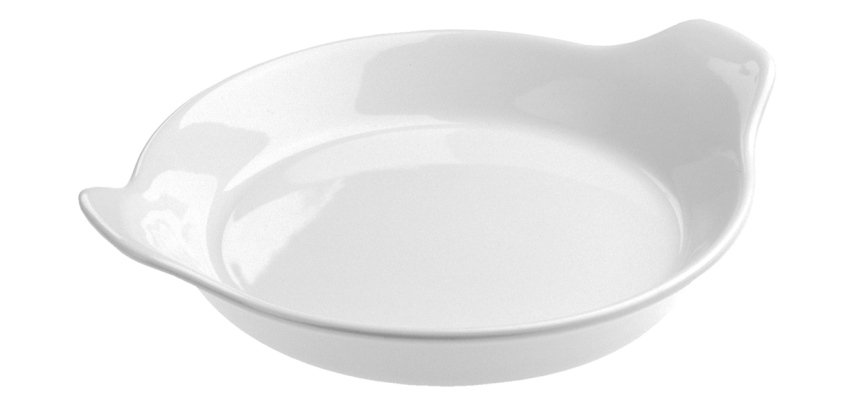 Plat a oeufs en porcelaine blanche ø 15 cm