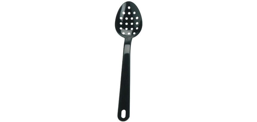cuillère Exoglass perforée 34 cm noire