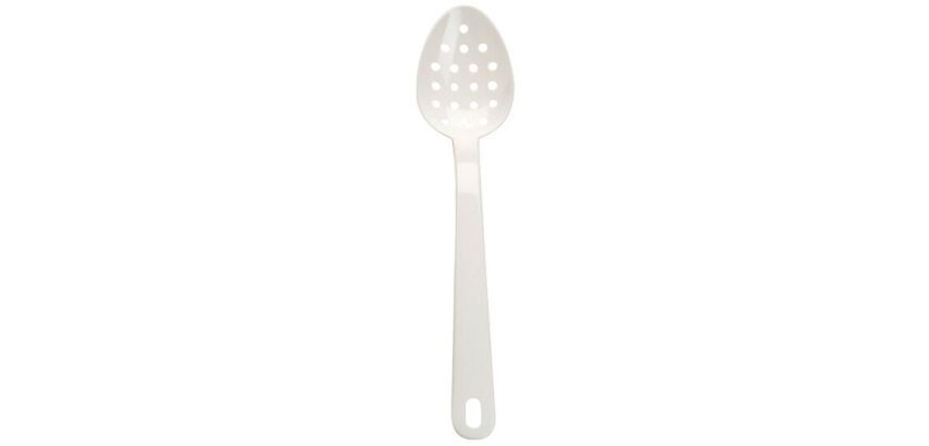 cuillère Exoglass perforée 34 cm blanc