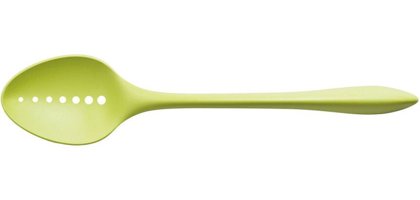 Curve cuillère de service perforée anis