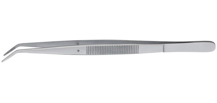 pince inox du chef coudée 14 cm