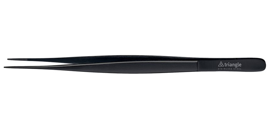 pince du chef pointue droite noire 15 cm