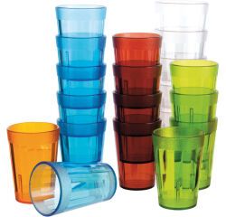 boîte de 12 gobelets bleu 25 cl