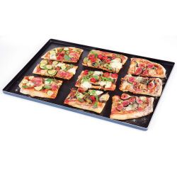 plaque pâtissière aluminium anti-adhérent bords droits 60x40 cm