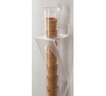 porte-cornets à glace mural PMMA hauteur 56 cm
