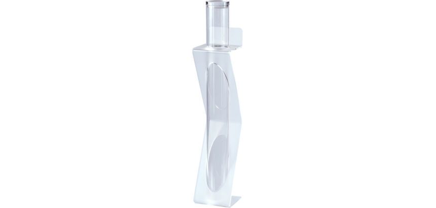 porte-cornets à glace mural PMMA hauteur 56 cm
