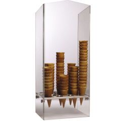 porte-cornets à glace plexiglass 6 trous 31 mm et 12 trous 26 mm